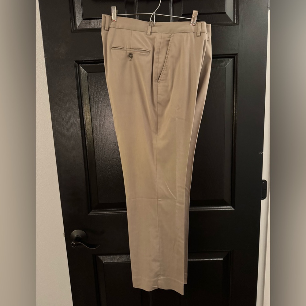 Nautica Tan Dress Pants Classic Straight-Leg